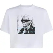Karl lagerfeld JEANS Shirt 'KLJ X Pietro Terzini' lichtblauw / zwart / wit