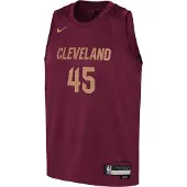Nike Mitchell Cleveland Cavaliers basketbalshirt voor kinderen (Team Rood)