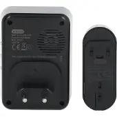 Q-Link Draadloze Deurbel - Zwart - 36 Melodieën - LED Flits