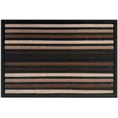 Nestor Bruine Rubberen Deurmat 45x75 cm - Antislip & Duurzaam