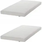 IKEA 2x Harde Schuimmatras 80x200 cm - Comfortabel in Wasbaar