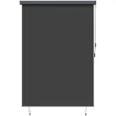 vidaXL Rolgordijn Antracietkleurig 180 x 250 cm Stof en Aluminium