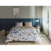 Beddinghouse Dekbedovertrek Louise Blue Katoen-200 x 200 / 220 cm | 2-Persoons