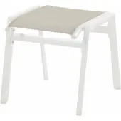 Hartman Voetenbank Aruba Hocker Royal White Frame Beige Textylene