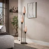 Zijlstra Vloerlamp Cocoon, bruin / roest, Woon-/ Eetkamer, Glas, Scandinavisch, vloerlamp