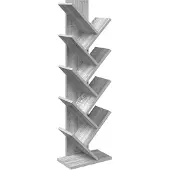 vidaXL Boom Boekenkast 6-Tier 30 x 18 x 100 cm Bewerkt hout