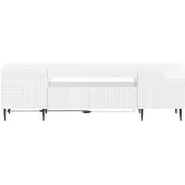 vidaXL LED-TV-kast HAARLEM, 153 x 35 x 43 cm, hoogglans wit