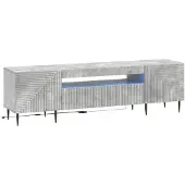 vidaXL LED tv-meubel HAARLEM 153 x 35 x 43 cm Betongrijs Bewerkt hout