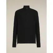 Icebreaker 400 Real Grid Sweatshirt Met Halve Rits
