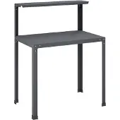 vidaXL Planttafel 60 x 50 x 104 cm Gepoedercoat staal Antraciet