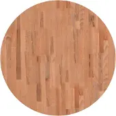 vidaXL Tafelblad rond Ø80x1,5 cm massief beukenhout