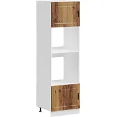 vidaXL Ovenkasten 2 st Porto bewerkt hout oud houtkleurig