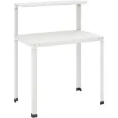 vidaXL Planttafel 60 x 50 x 104 cm Gepoedercoat staal Wit