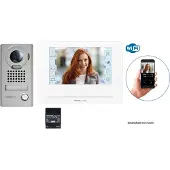 Aiphone Video intercomset JO wifi, zinklegering buitenstation, 7-inch touchscreen monitor en voeding - - JOS1VW