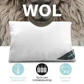 Lanotte hoofdkussen - 100% wol vulling - 60x70 cm
