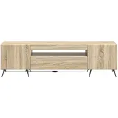 vidaXL LED-TV-kast, Sonoma-eikenhout, houtvezel
