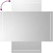 vidaXL - Badkamerspiegel - LED - 40x70 - cm