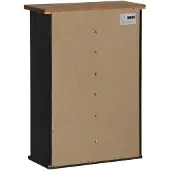 vidaXL Bovenkast HALDEN met schuifdeur 49x22,5x70 cm grenenhout zwart