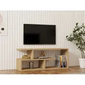 Skye Decor , Cafu- Cafu PUQ, Saphir, TV-meubels, 40x100x29,6 cm, 100% melaminecoating op spaanplaat