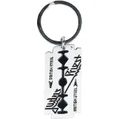 Judas Priest Sleutelhanger - British Steel - voor Geen - zwart-zilverkleurig | Maat Standard