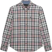 Superdry Overhemd donkerblauw / oranje / karmijnrood / wit