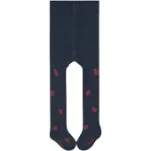 Falke Cute Ladybug dun gedessineerd katoen panty baby blauw - maat 62-68