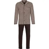 Pastunette Pyjama lang 'Urban Essence' donkerbruin
