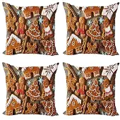 Abakuhaus peperkoekmannetje kussen – 4x45x45 cm – dubbelzijdig digitaal bedrukt
