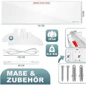 Kesser Infrarood Verwarmingspaneel - Anti Schimmel & Vochtvreter - Elektrische Verwarming