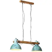 vidaXL Hanglamp 25 W E27 85x28x109 cm verweerd blauw