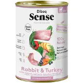 Dibaq Sense Light Hondenvoer Blik Rabbit & Turkey 12 x 385 gr