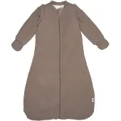Lodger Hopper - Newborn slaapzak met afritsbare mouwen - 62cm - 3.3 TOG - Autostoel - Bruin - Slaapzak Baby Winter