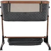 Qute Q-wiggle electric Co-Sleeper antra - walnut