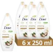 Dove 6x Douchecréme Purely Pampering Sheabutter & Vanille 250 Ml