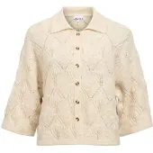 Object Gebreid vest 'OBJKAISA FLORA' taupe