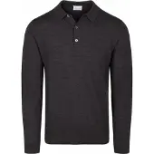 Profuomo Poloshirt antraciet merinowol
