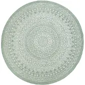 De Onlinewinkelier b.v. Rond buitenkleed - Summer Azteca Groen - Ø 160cm