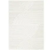 FRAAI Modern binnen- en buitenkleed - Nori Curves Wit - 230x330cm