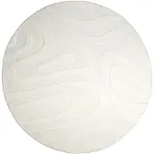 FRAAI Rond Scandinavisch vloerkleed - Charm Shapes Wit - Ø 200cm