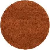 NATURL. Rond Hoogpolig vloerkleed - Wish Terracottacotta - Ø 160 cm