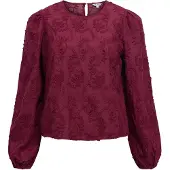 Object Blouse 'OBJMya' wijnrood
