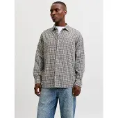 Jack & Jones Overhemd 'JJCARTER' zwart / offwhite