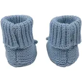 Usorteret gebreide baby slofjes blauw Jongens/Meisjes Katoen Effen - maat 0-6 mnd