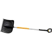 Fiskars Telescopische sneeuwschuiver (serie X) (zwart/geel, 53 cm)