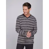 Pastunette Pyjama lang 'Urban Essence' crème / donkerbruin