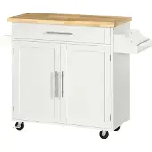 HOMCOM keukenwagen met wielen 801-178V90
