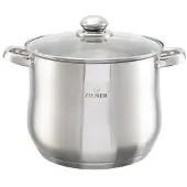 Zilner RVS Kookpan 34cm 23L - Hoge Kwaliteit & Energiezuinig