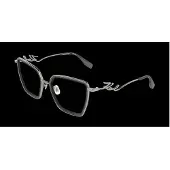 Karl Lagerfeld KL364 55/19/140 Zilveren Metalen Bril VROUW KL364
