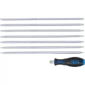 Bgs Schraubendreher-Satz mit Wechselklingen T-Profil (für Torx) / TS-Profil (für Torx Plus) 8-tlg. (Pin-torx)