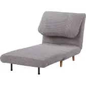 HOMCOM HOMdotCOM 2-in-1 slaapbank, fauteuilbed, opvouwbare matras, logeerbed, opklapbed, lichtgrijs